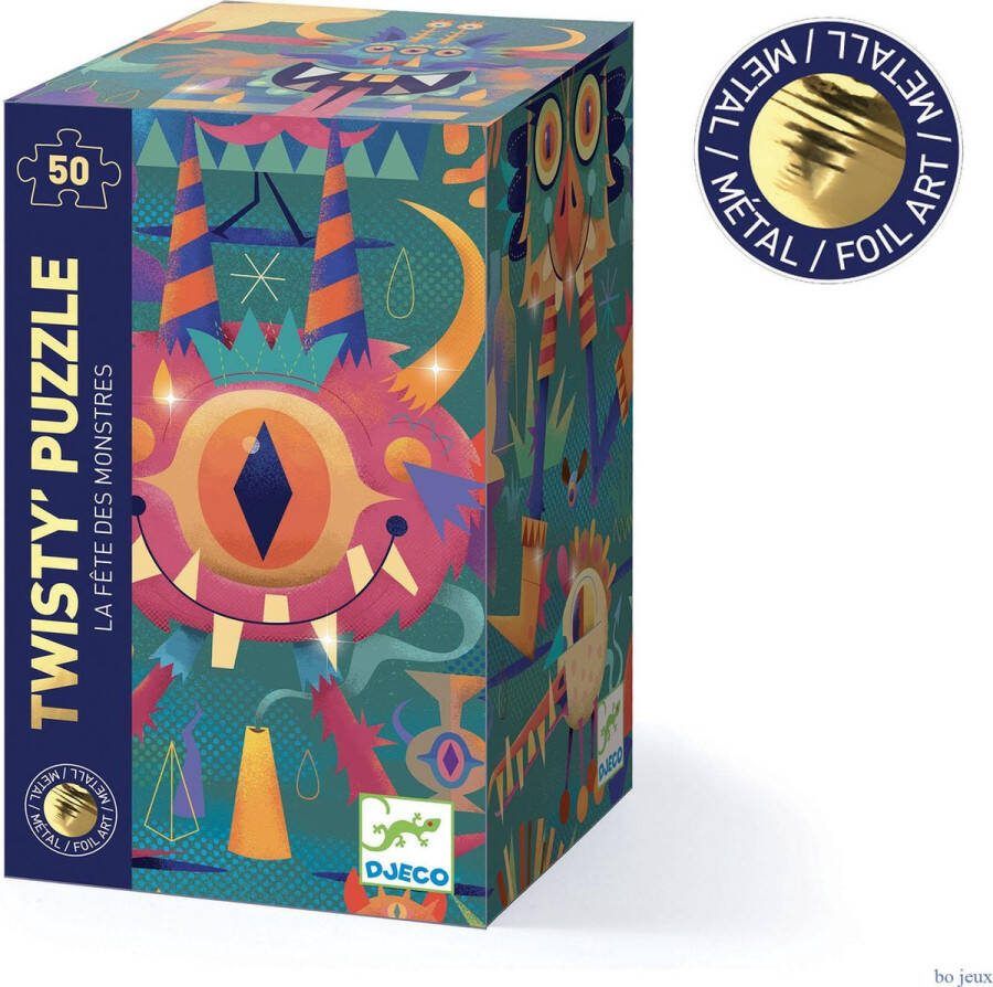 Djeco wizzy puzzles Monster party 50 stukjes