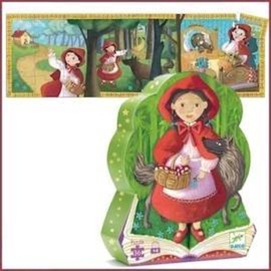 Djeco silhouetpuzzels Little Red Riding Hood 36 stukjes