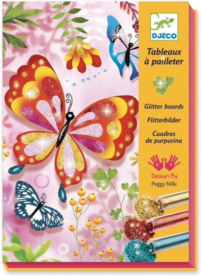 Djeco schilderijen glitters Glitter Butterflies