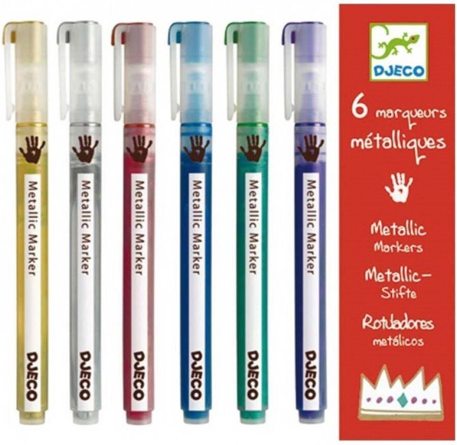 Djeco Set 6 Metallic Markers