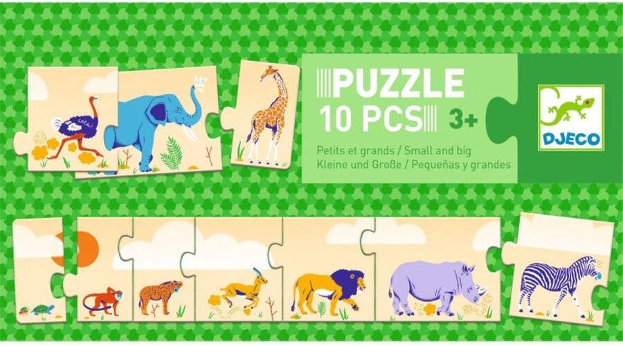 Djeco Set van 3 Puzzels Petits Et Grands