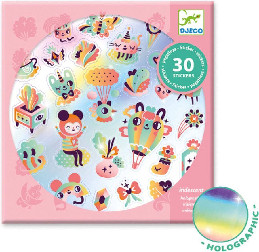 Djeco Stickers Rainbow 30 stuk(s) 4 tot 8 jaar