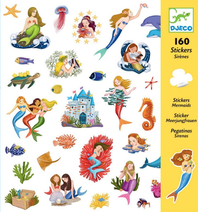 Djeco Stickervellen: Zeemeerminnen