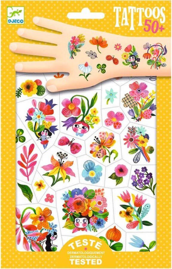 Djeco Tatoeages: Bloemenpracht