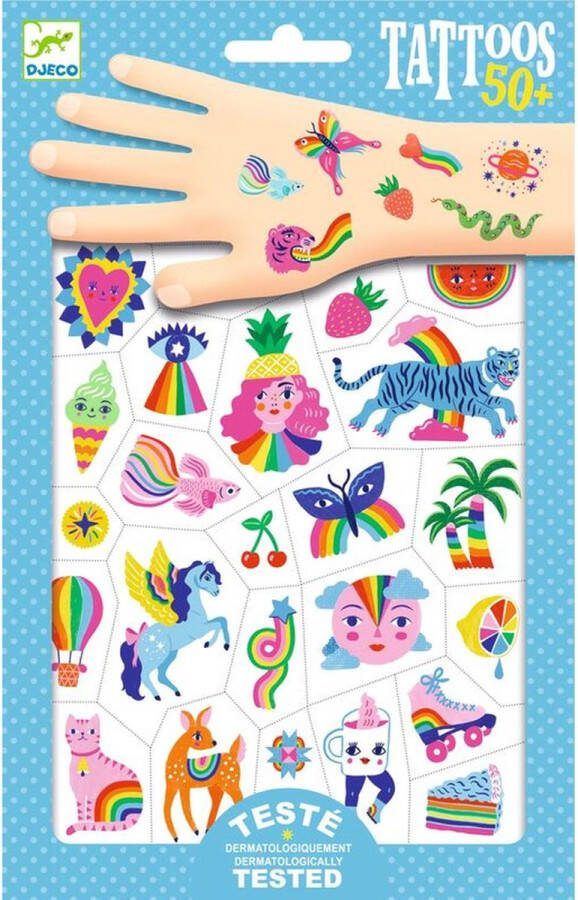 Djeco Tatoeages: Regenboog