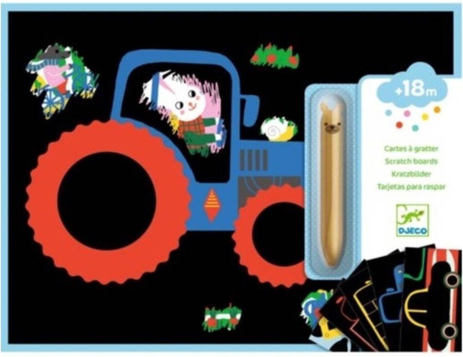 Djeco krastekeningen voor de kleintjes Learning about vehicles