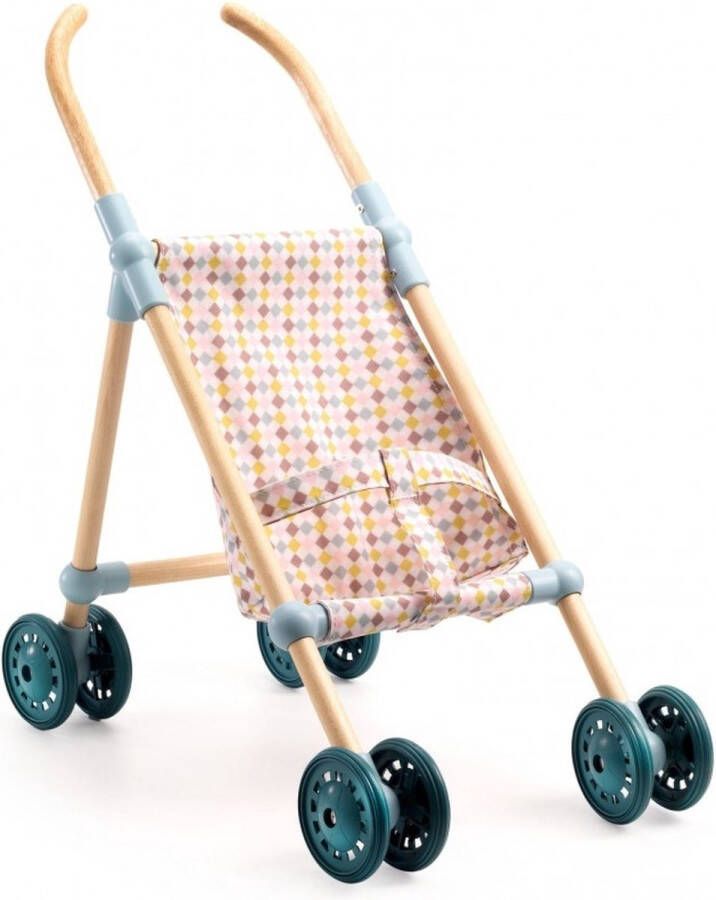 Djeco accessoires Wooden Stroller Little Cubes 44 cm