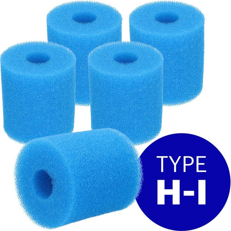 Djust A Ding 5 x Type H I Filter Zwembad Herbruikbaar Geschikt als Zwembadfilter Intex of Bestway Zwembad Onderhoud Filtercartridge