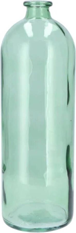 DK design Bloemenvaas fles model helder gekleurd glas zeegroen D14 x H41 cm