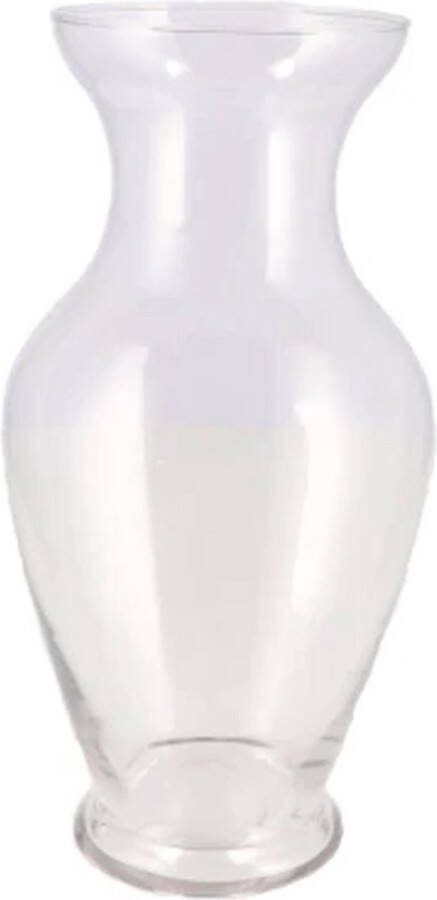 DK design Bloemenvaas Mira trompet vaas model transparant glas D13 x H26 cm boeketvazen