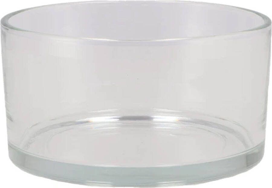 DK Design Schaal vaas laag model cilinder vorm D19 x H8 cm -i¿½ transparant glasi¿½ Vazen