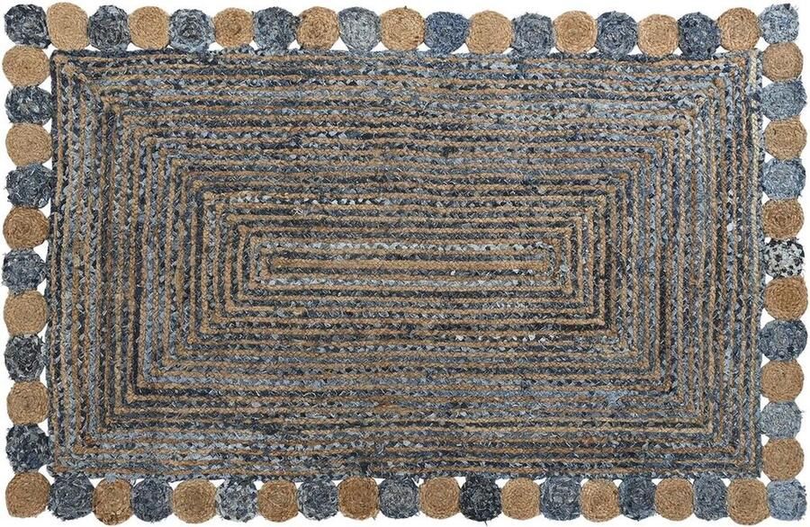 DKD Home Decor Tapijt 2100 gsm Katoen Jute (120 x 180 x 1 cm)
