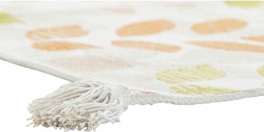 DKD Home Decor Tapijt Beige Multicolour Blad van een plant (160 x 230 x 1 cm)