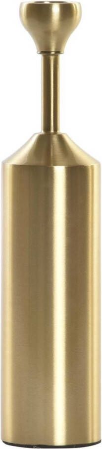 Items Luxe kaarsenhouder kandelaar goud metaal 5 x 5 x 22 cm Kandelaars voor dinerkaarsen