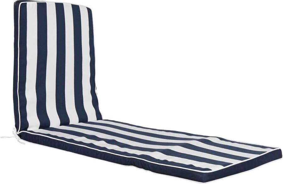 DKD Home Decor Kussen Hangmat 190 x 60 x 5 cm Wit Marineblauw