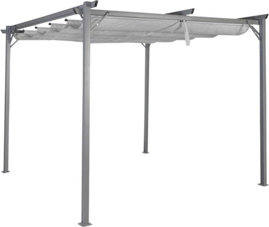 DKD Home Decor Pergola Polyester Staal (290 x 290 x 230 cm)