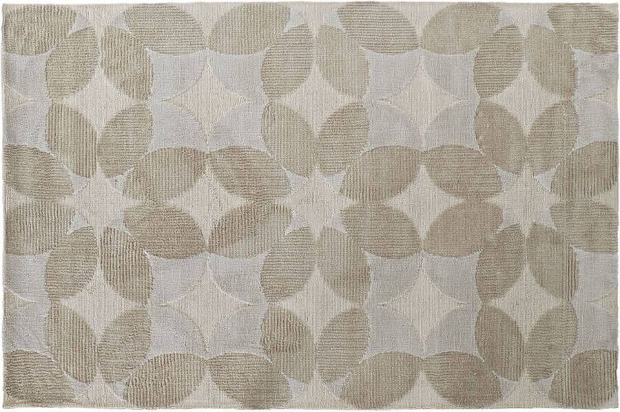 DKD Home Decor Tapijt Beige Polyester Katoen Cirkels (120 x 180 x 0.9 cm)