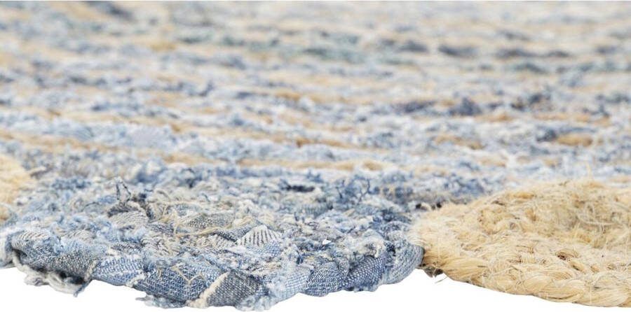 DKD Home Decor Tapijt Blauw Multicolour Indiaas (160 x 160 x 1 cm)