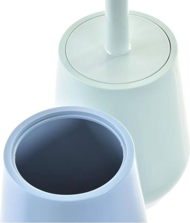 DKD Home Decor Toiletborstel Munt Groen polyestyreen (12 x 12 x 34 5 cm) (2 Stuks)