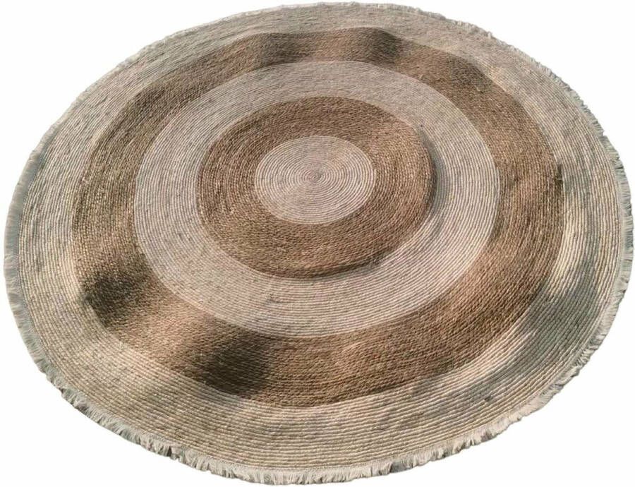 Dkd home Tapijt Decor Beige Natuurlijk Boho 200 x 200 x 1 cm
