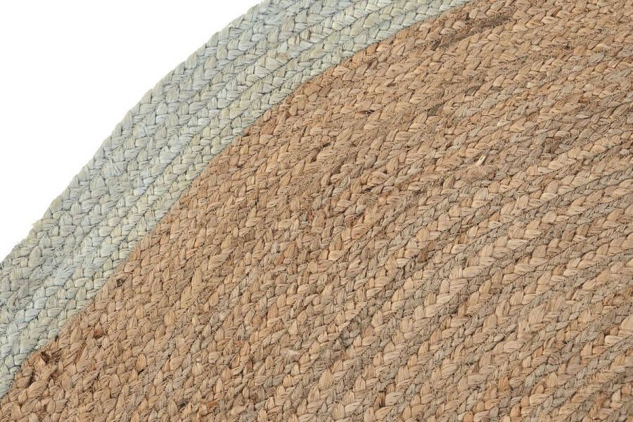 Dkd home Tapijt Decor Scandi Groen Lichtbruin Jute (150 x 150 x 1 cm)