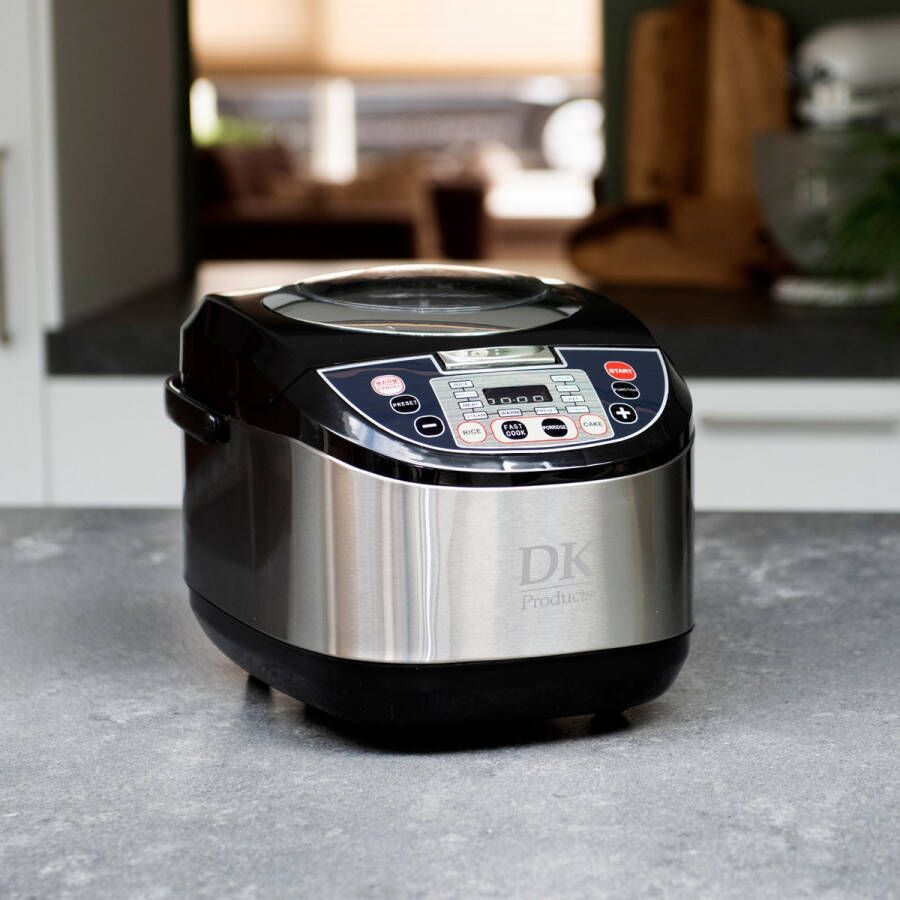 DKProducts DKs Multicooker zilver -5 Liter Multicooker 10-in-1 snelkookpan rijstkoker slowcooker stomer Snelle Service en Top kwaliteit