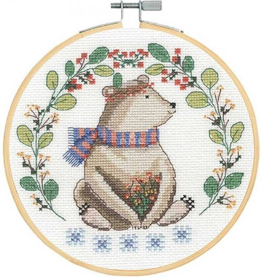 DMC borduurpakket folk bear incl borduurring