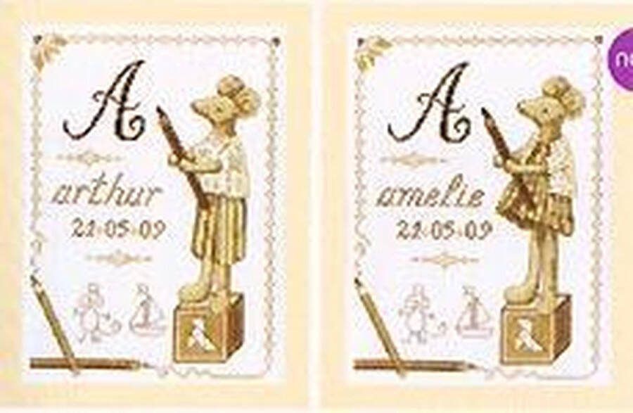 DMC Borduurpakket Mouse first name sampler
