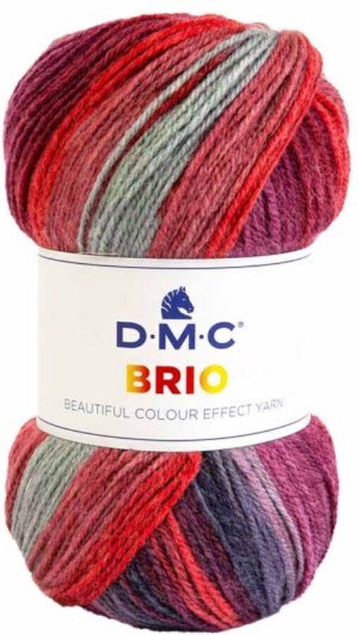 DMC Breipakket omslagdoek 200cm x 60cm rood-416