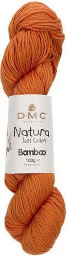 D.M.C . Natura Bamboo oranje 619 Just Cotton. PAK MET 5 STRENGEN a 100 GRAM