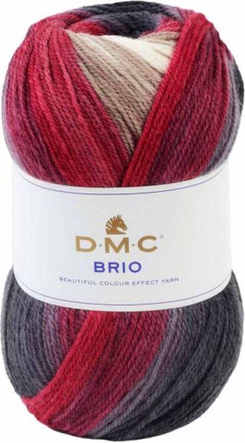 DMC Haakpakket deken (92cmx122cm) en kussen (49cmx30cm)-donkerrood-423