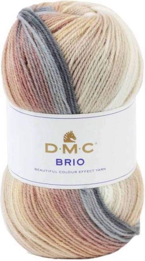 DMC Haakpakket deken (92cmx122cm) en kussen (49cmx30cm)-lichtbruin-421