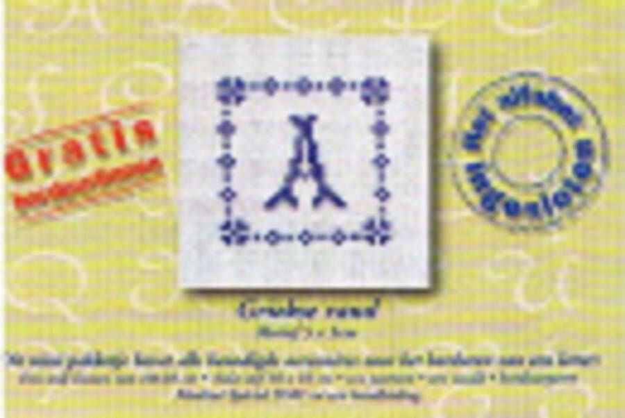 DMC Mini Borduurpakket Letter met Griekse rand Nr U812K 6