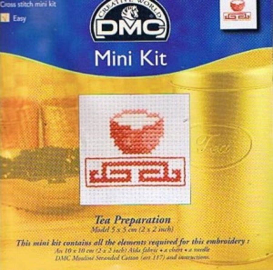 DMC Mini Borduurpakket (Thee) Tea Preparation Nr T710K 2