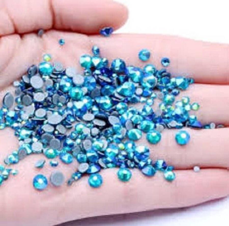 DMC Strass steentjes 5 A Hotfix Blue Zirkon AB SS12