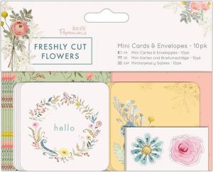 Docraft Mini Kaarten & Enveloppen (10-pak) Freshly Cut Flowers