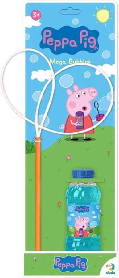 Dodo Toys Peppa Pig Mega Bubbles Bellenblaas Peppa Pig Speelgoed met Handige Tool en Navulling 450 ml