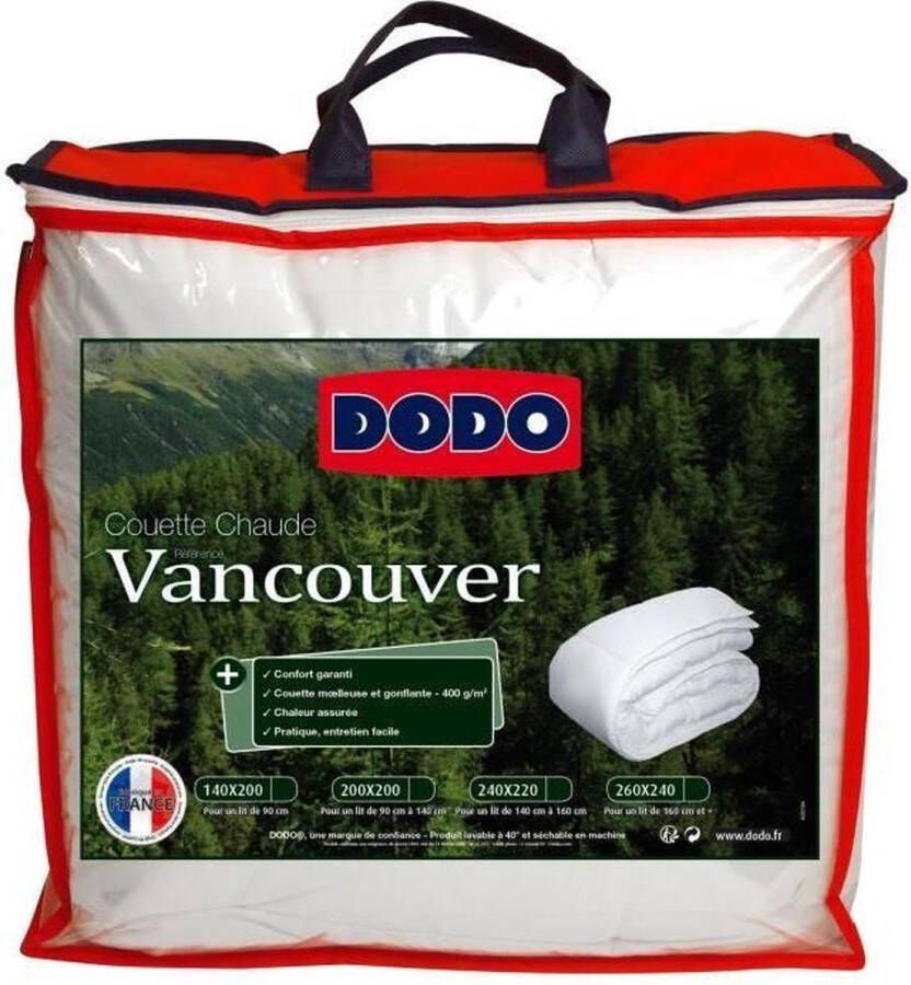 Cstore DODO warm dekbed 400gr m² VANCOUVER 240x260 cm wit