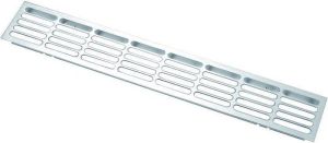 Doeco Luchtafvoer Aluminium Plintrooster 50x8cm kleur Rvs-Look