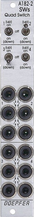 Doepfer A-182-2 Quad Switches Logic modules