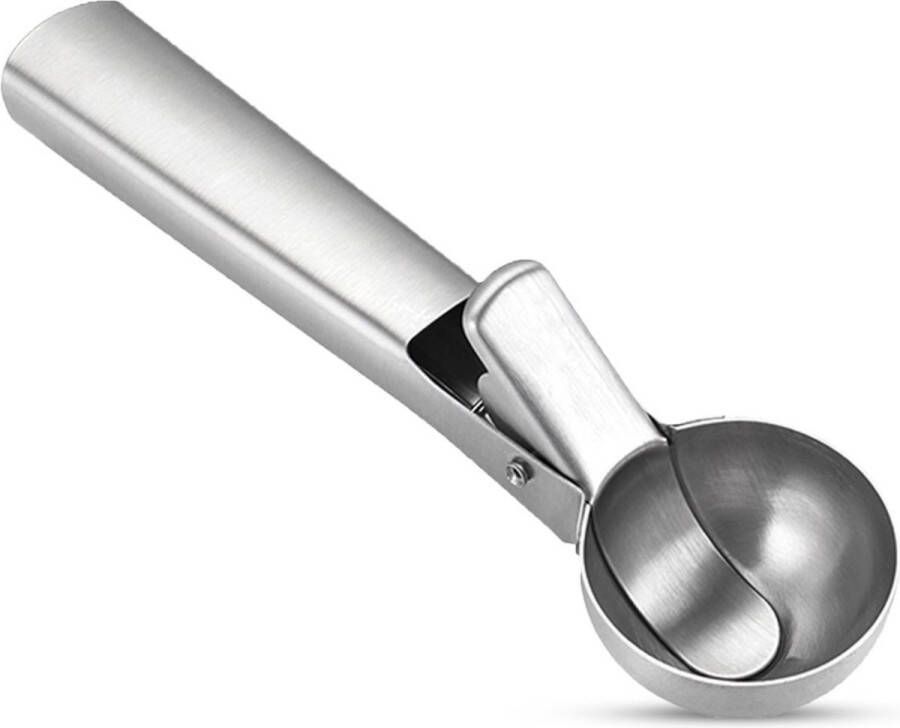 DOFF Cuisine IJsschep IJslepel IJsboltang Keukengerei Accessoires voor dessert Keuken accessoires Roestvrijstaal Zilver Ø 48 mm