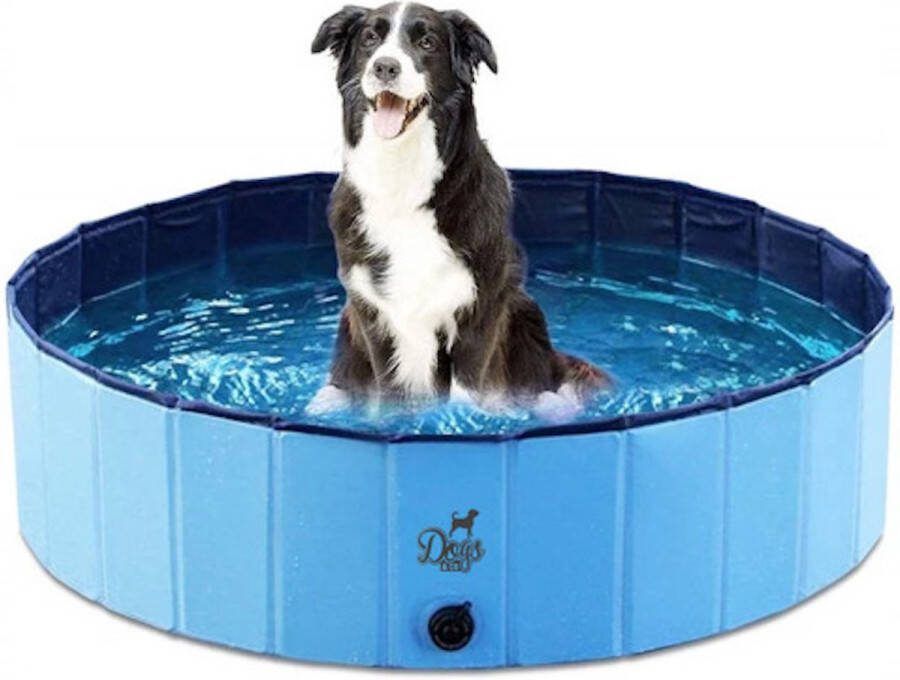 Dogs & Co Dogs&Co Hondenzwembad 120x30 cm Blauw Zwembadje voor huisdieren Honden zwembad Hondenbad Bad voor Honden Huisdieren en kinderen Opzet zwembad 120x120x30cm Blauw