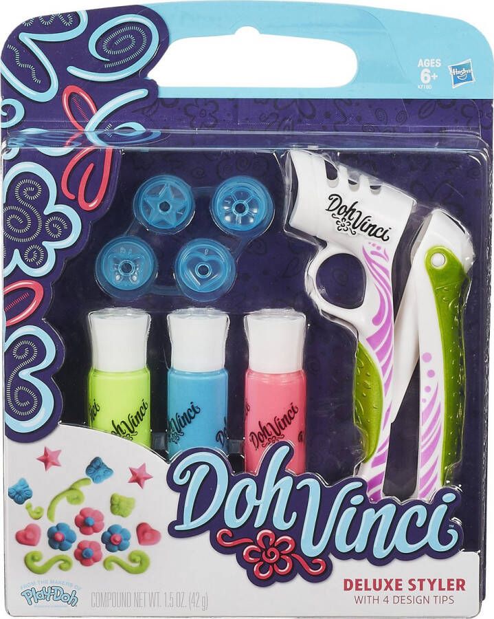 DohVinci Deluxe Styler pakket Klei Hasbra 3D Ontwerp Inclusief Styler Tubes Spuitmondjes Speelgoed