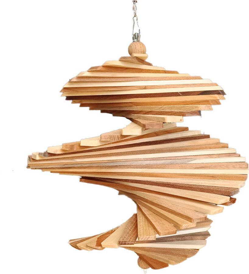 Dokkodo Luxe Houten Windspinner – Unieke Upgrade voor Iedere Tuin – Trendsetter als Tuindecoratie