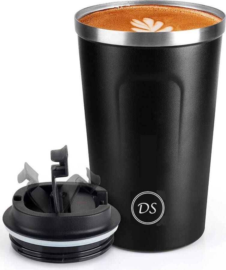 Dolor Stridor Koffiebeker To Go – Thermosbeker Koffiebeker onderweg – Theebeker – Travel mug 380ml
