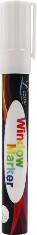 Dolphix Window Marker Raamstift Wit Kalkstift Uitwisbaar Krijtstift 6mm Schuine punt FL-001