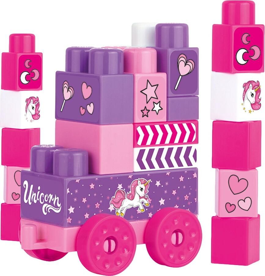 Dolu Unicorn 25 Stuks Jumblocks Bouwblokken in Doos 2553