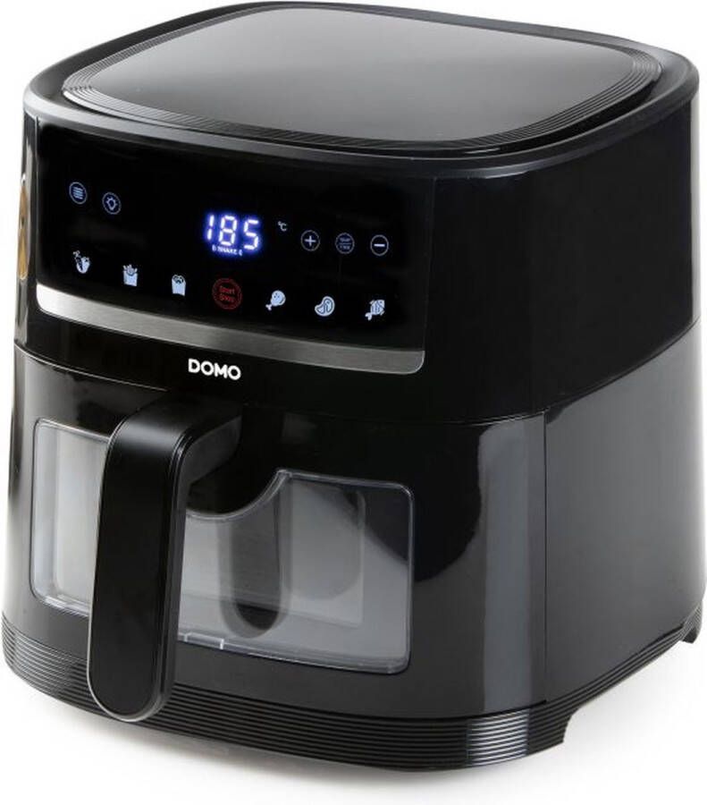 Domo Deli-fryer met kijkvenster 4 L zwart 1350 W