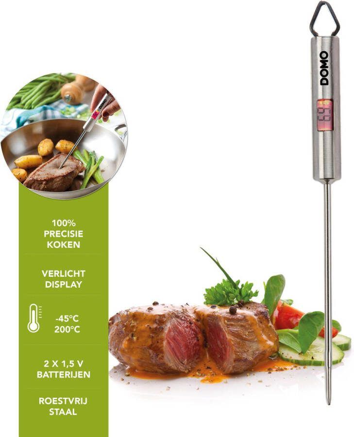 Domo DO3100 Culinaire thermometer verlicht display