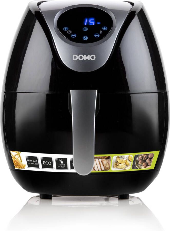 Domo * DO509FR Heteluchtfriteuse 3 5L Digitaal Display Zwart